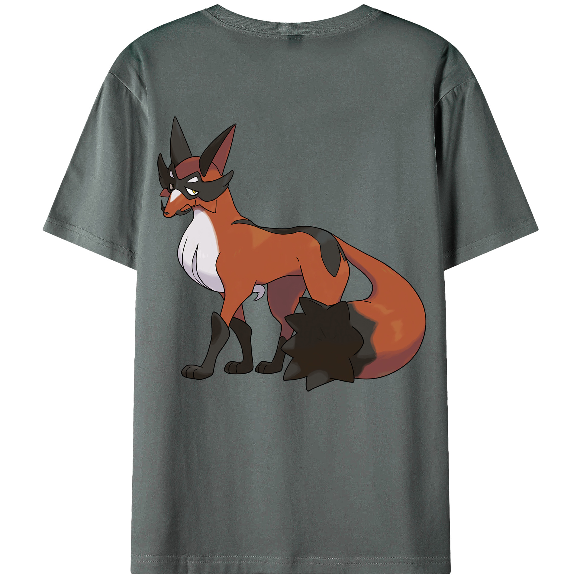 （画像用） ポケットモンスター Pokémon 綿100％ メンズ半袖Tシャツ（バックプリント） 通気性
